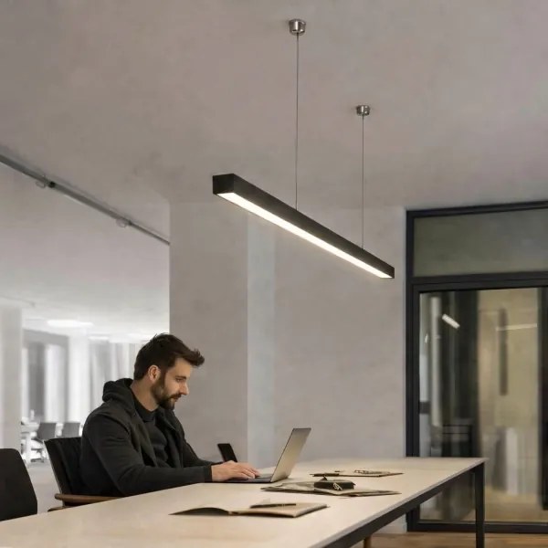 Brilagi - Pendul LED FULLDAY, 30/40/50W, 230V, 2700/4000/6000K, 150 cm, negru