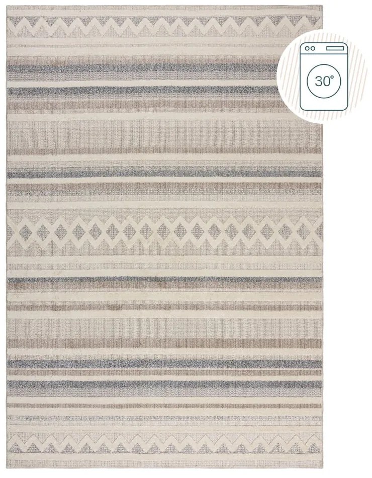 Covor grej lavabil 116x170 cm Everette – Flair Rugs