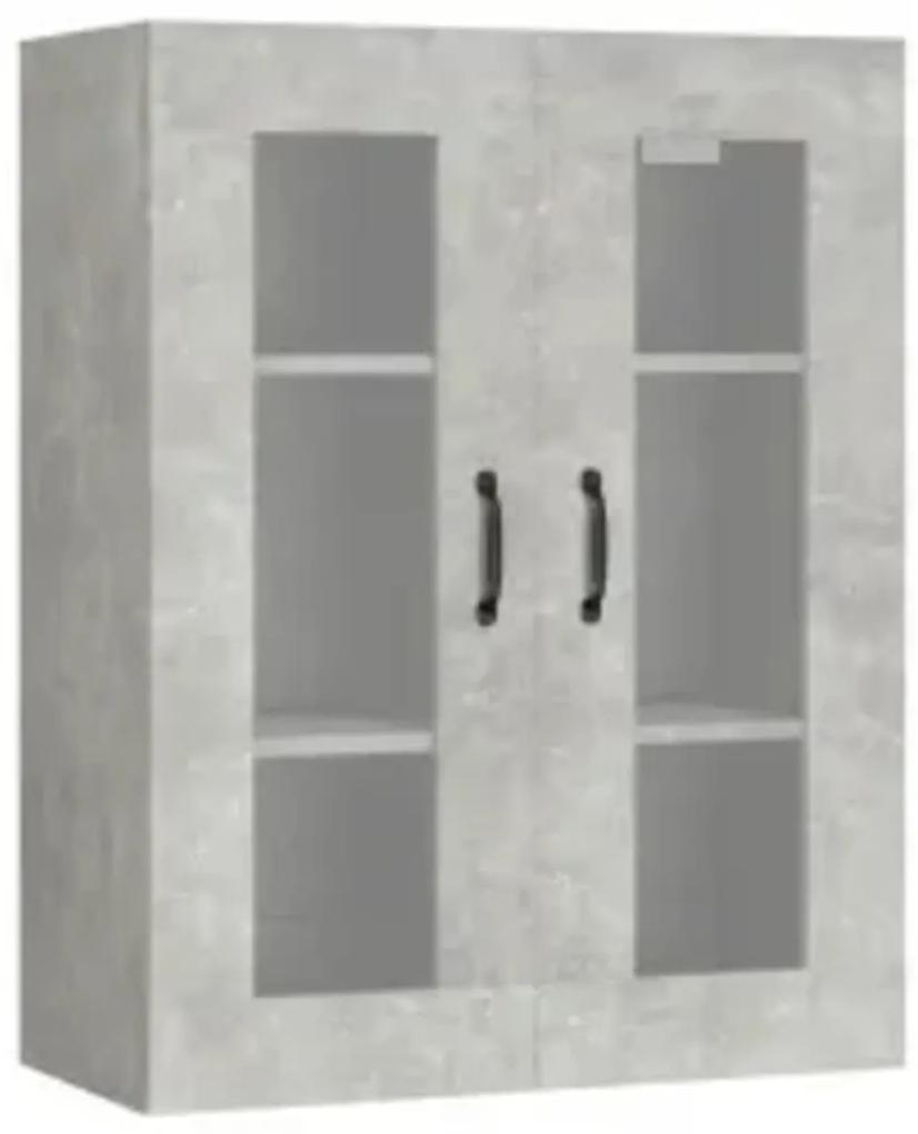 Dulap inalt, gri beton, 69,5x34x180, lemn compozit 1, Gri beton