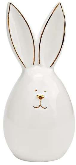 Iepuras ceramic AURIC BUNNY 14 cm alb