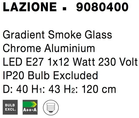 Lustra, Pendul design modern LAZIONE 40cm NVL-9080400