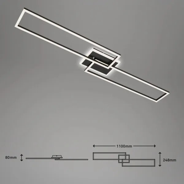 Lustră LED dimabilă aplicată FRAME 2xLED/20W/230V 2700-6500K Brilo + telecomandă