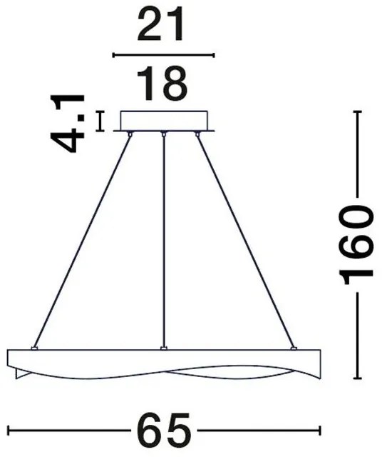 Lustra LED suspendata design modern RADON