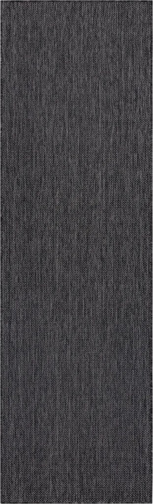 Covor, traversa SISAL SION A5165A Melanj țesute plate negru