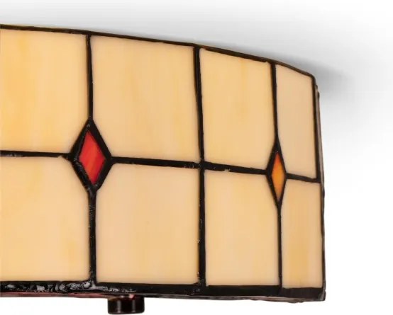 BRILAGI - Tiffany plafonieră din vitralii SUNFLOWER 2xE27/60W/230V Ø 40 cm