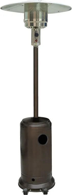 Încălzitor de terasă pe gaz cu regulator și husă de protecție, bronz