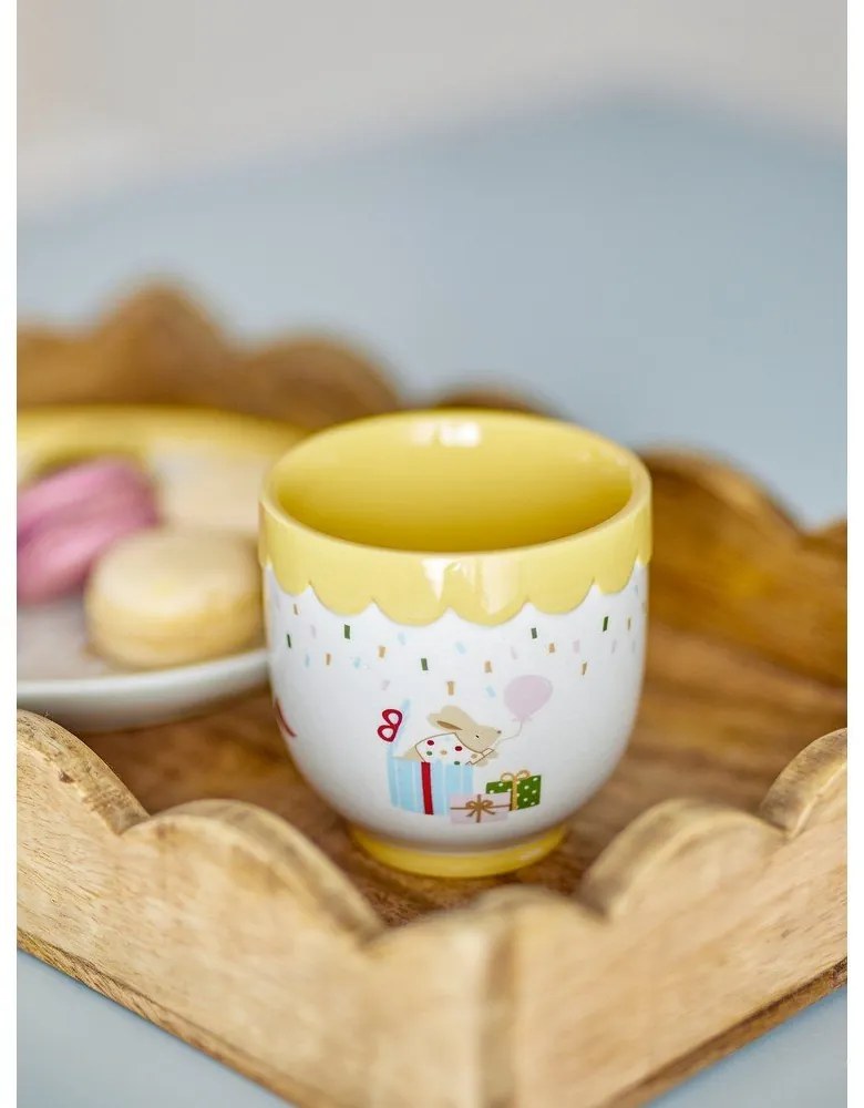 Cană pentru copii galbenă/crem din gresie 150 ml Celebrate – Bloomingville Mini