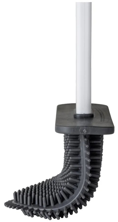 Perie de WC albă autoadezivă din plastic Zalana – Allstar