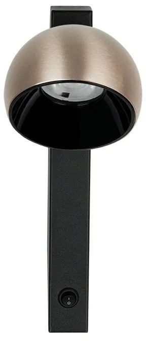 Aplica spot LED directionabil BRUSHED CHAMPAGNE GOLD ZB-25340