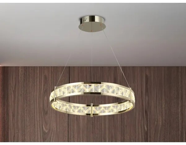 Lustră LED dimmabilă suspendată pe cablu ENRIQUE LED/40W/230V 3000-6000K + telecomandă