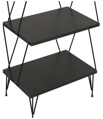 Bibliotecă BALABAN 165x48 cm antracit/neagră