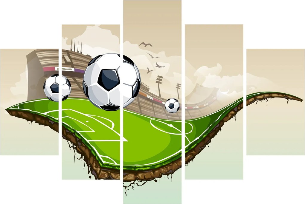 Tablou - Teren de fotbal (150x105 cm)