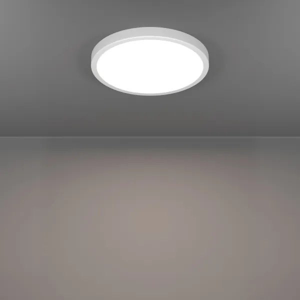 Eglo FUEVA LED 901334 - Plafonieră LED pentru baie, 14,2 W, 230 V, Ø 27,8 cm, IP44, albă