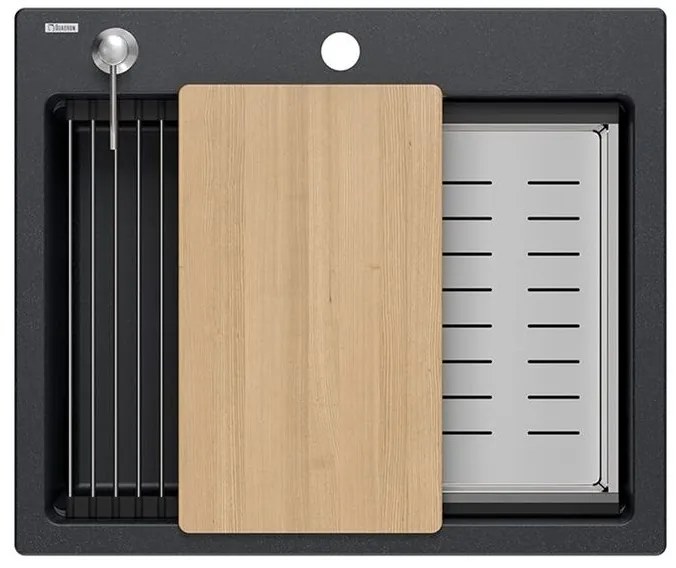 Chiuveta din granit KURT 110 WORKSTATION Negru