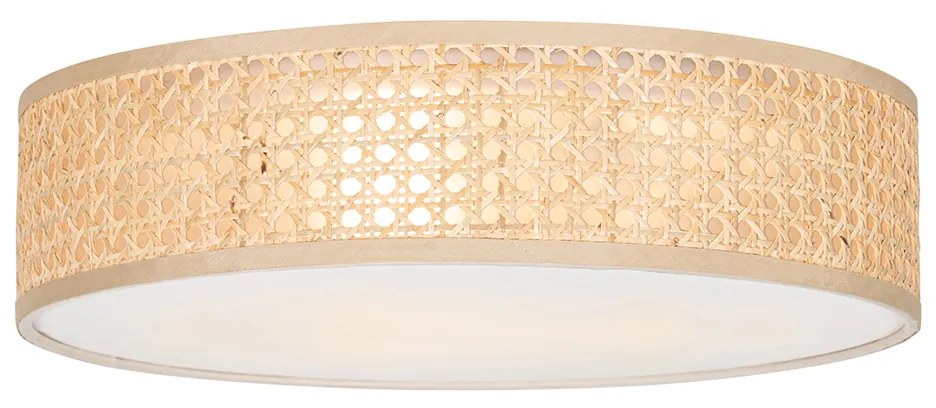 Plafoniera orientala din ratan 40 cm cu 3 lumini - Tromma