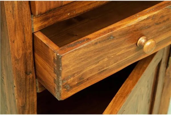 Vitrina, L55 43 H150 cm, 2 usi 1 sertar