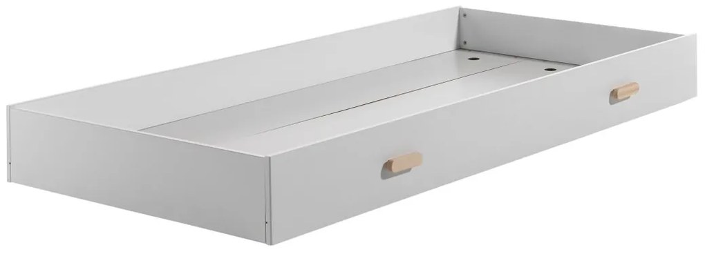 Sertar Pat Kiddy 90x190 cm, pentru Pat Copii/Tineri, Alb – Vipack