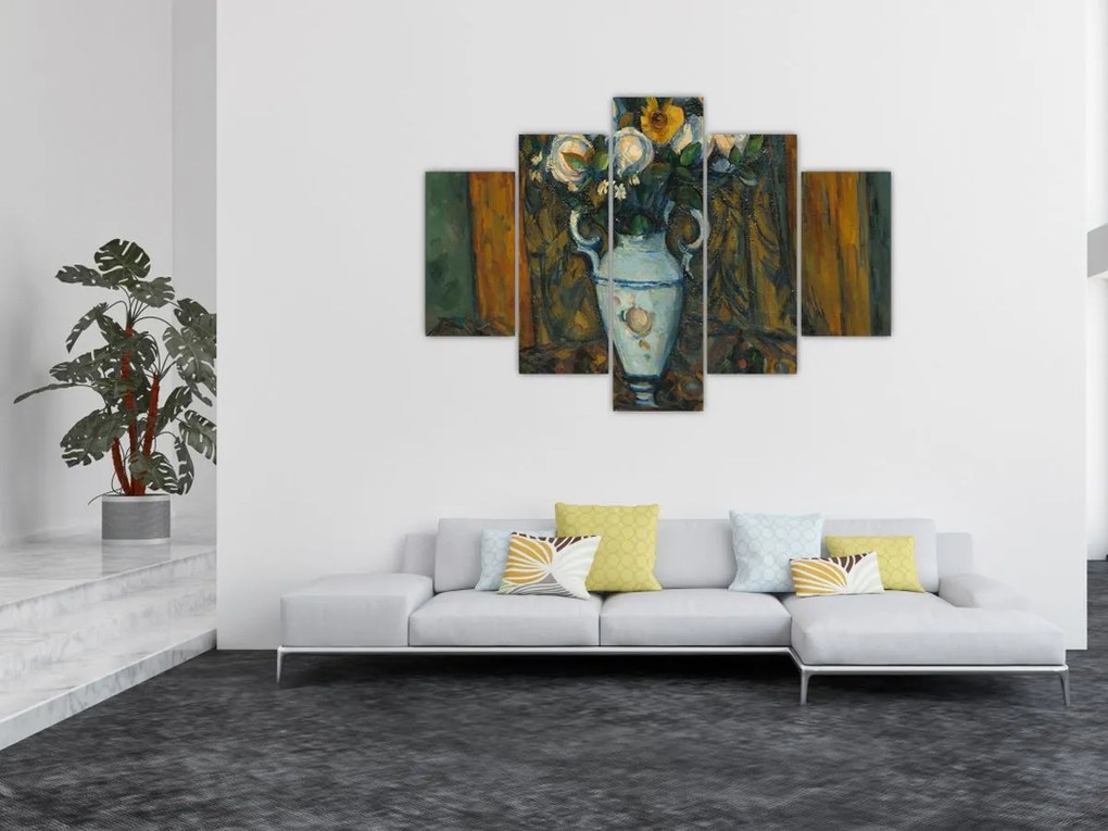 Tablou - Paul Cézanne, Vase of Flowers, reproducere (150x105 cm)