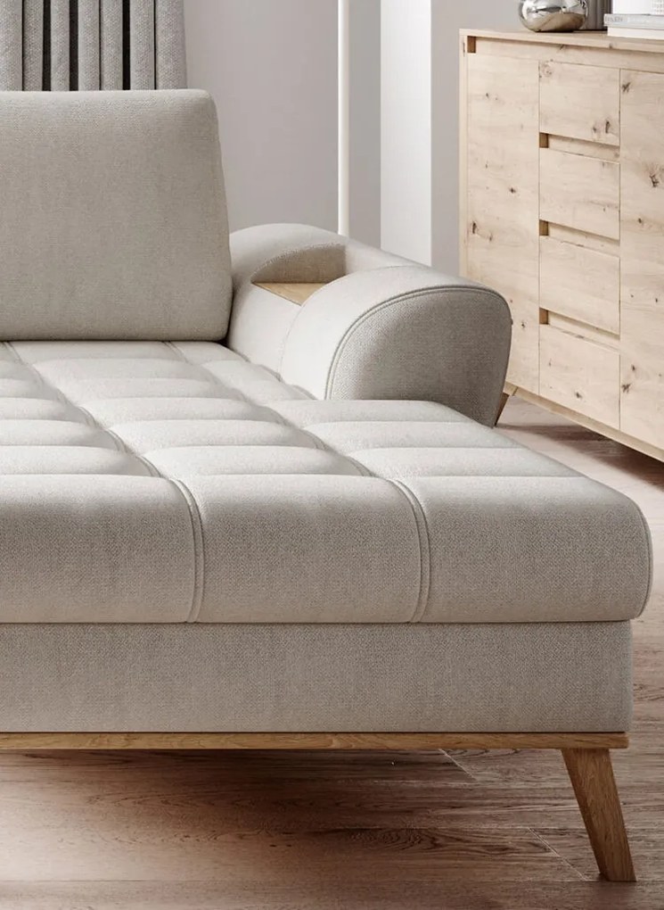 Coltar extensibil Nubo L282 cm pe dreapta Monolith 84