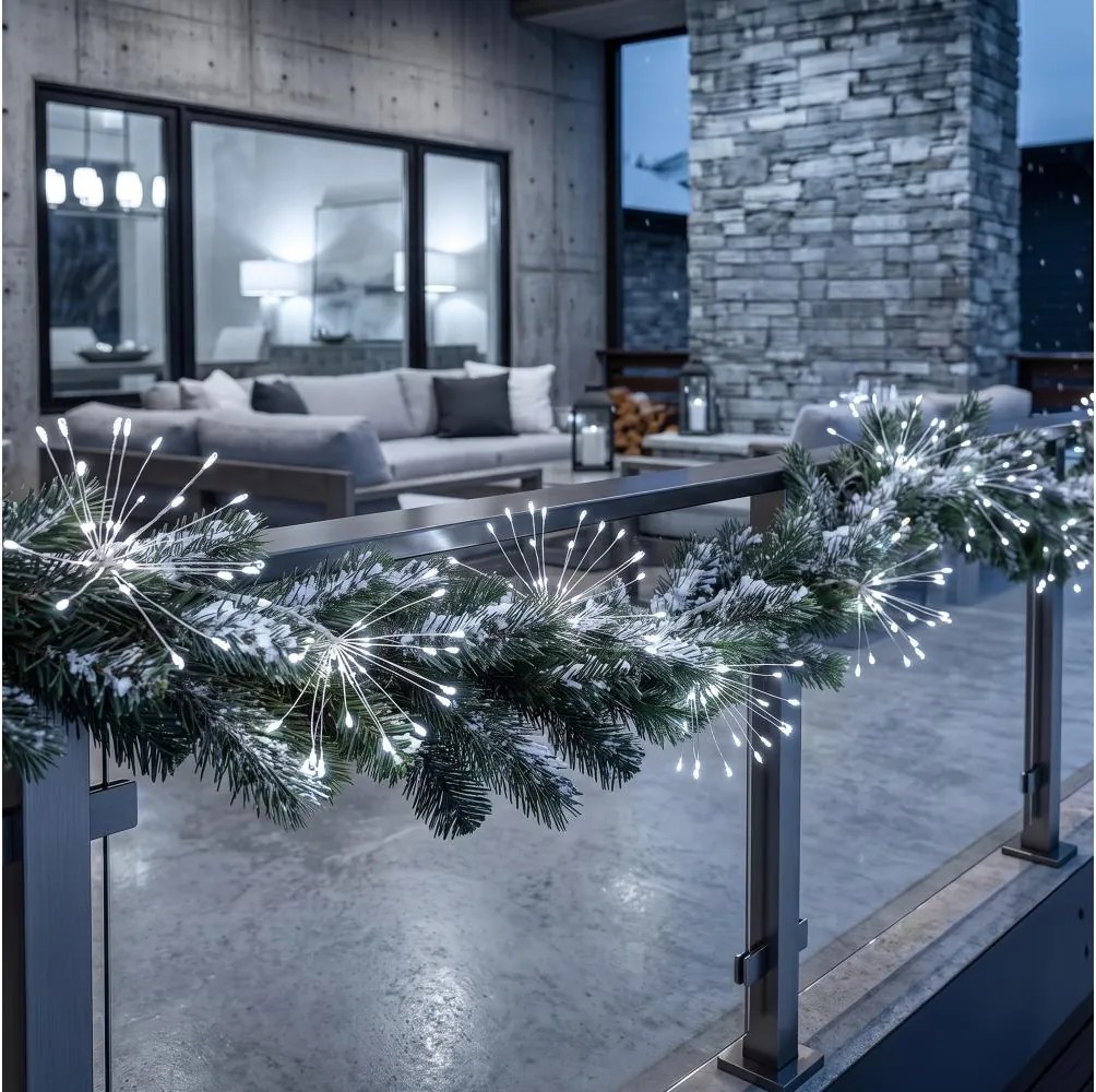BRILAGI - LED șir luminos de exterior pentru Crăciun 300xLED 7m IP44 alb rece efect de artificii