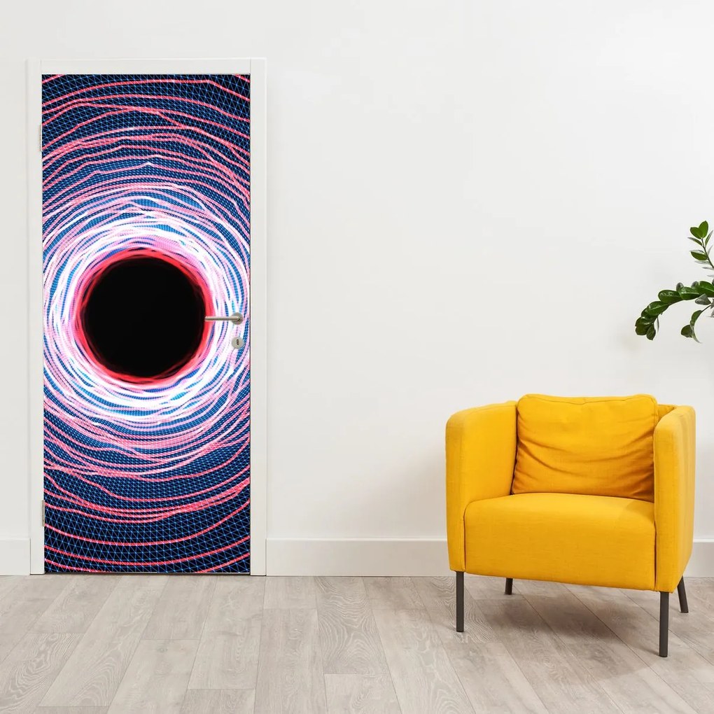 Fototapet pentru ușă - Abstract cerc (95x205cm)