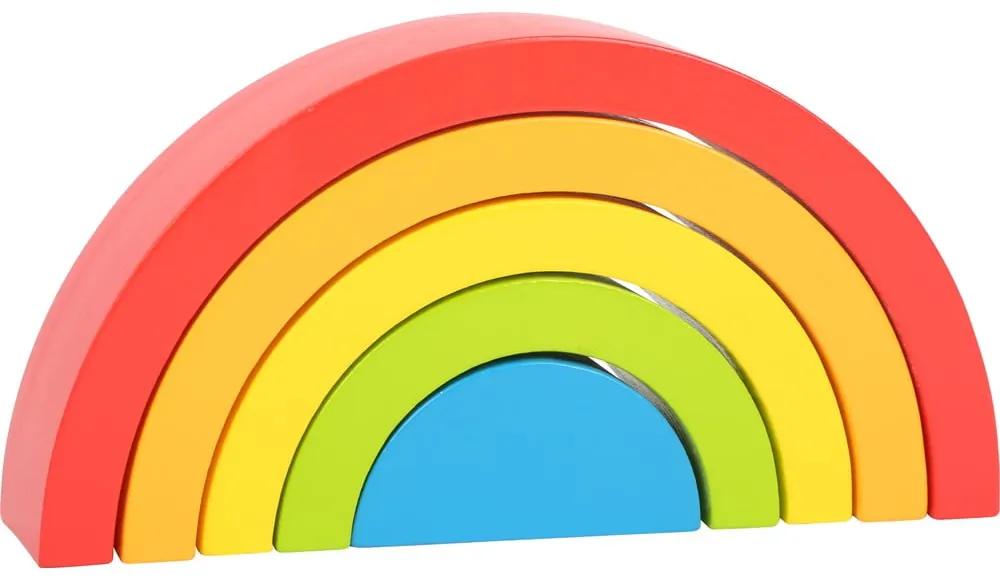 Joc din piese de lemn pentru copii Legler Rainbow