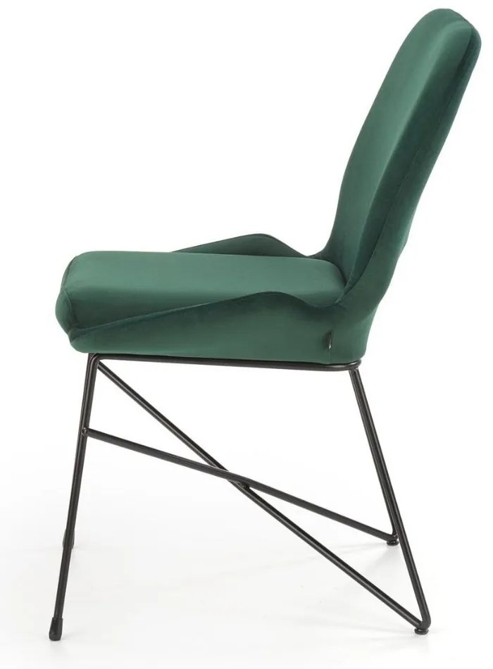 Scaun de bucaterie Kord, verde/negru