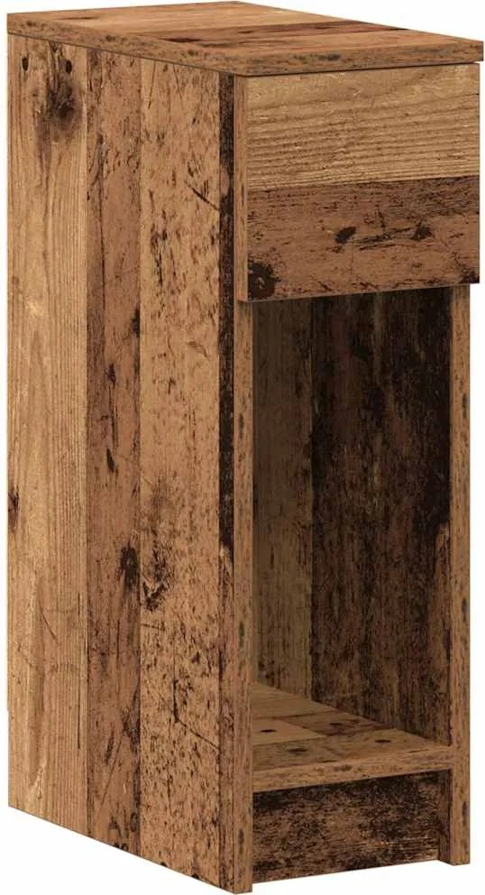 vidaXL Noptiera cu sertar lemn vechi 20x36x60 cm