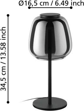 Eglo 901195 - Lampă de masă LED RGBW dimmabilă ALFERO-Z LED/7,7W/230V, fumurie