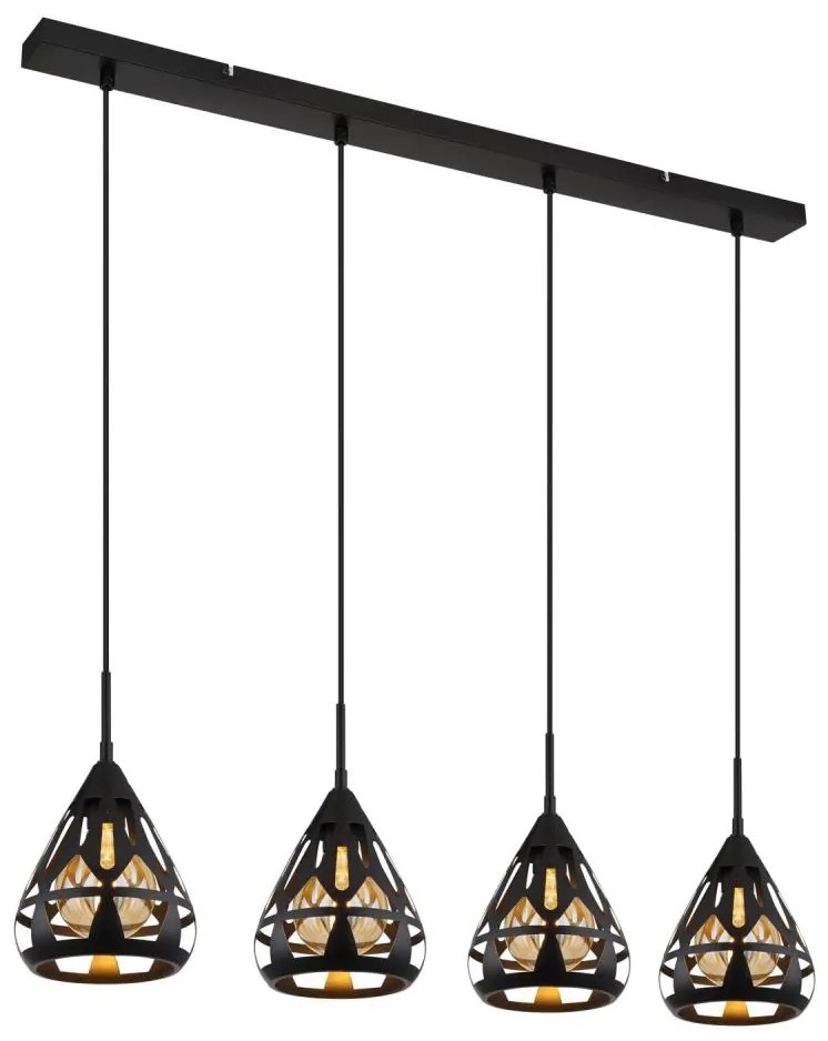 Lustră pe cablu Globo 15889-4H HASSAN 4xE27/40W/230V