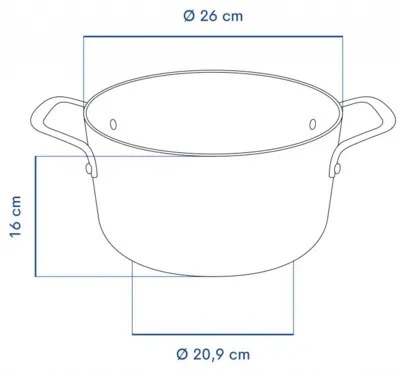 Oală din inox Remoska H2616/10TS Quanta din oțel inoxidabil, 26 cm