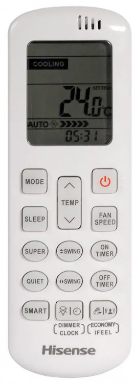 Aer condiționat cu invertor Hisense Energy SE KA35XR0E, 12000 BTU, 24 m2, A+++/A++, Wi-Fi, Control vocal, Alb