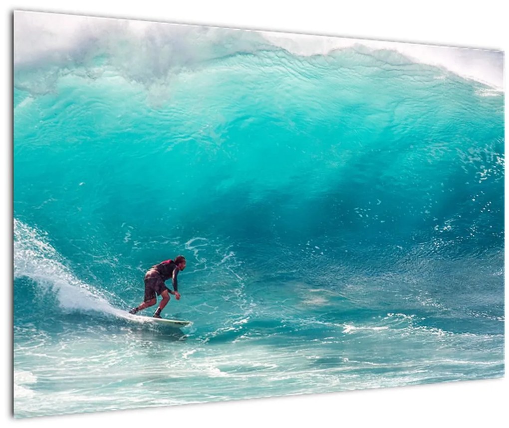 Tablou - Surfer în valuri (90x60 cm)