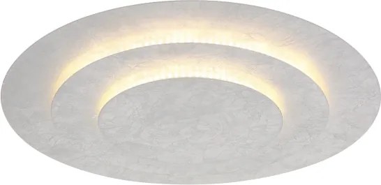 Globo 48465-40S - Plafonieră LED HEDA 40W/230V 3000K Ø 49 cm argintie