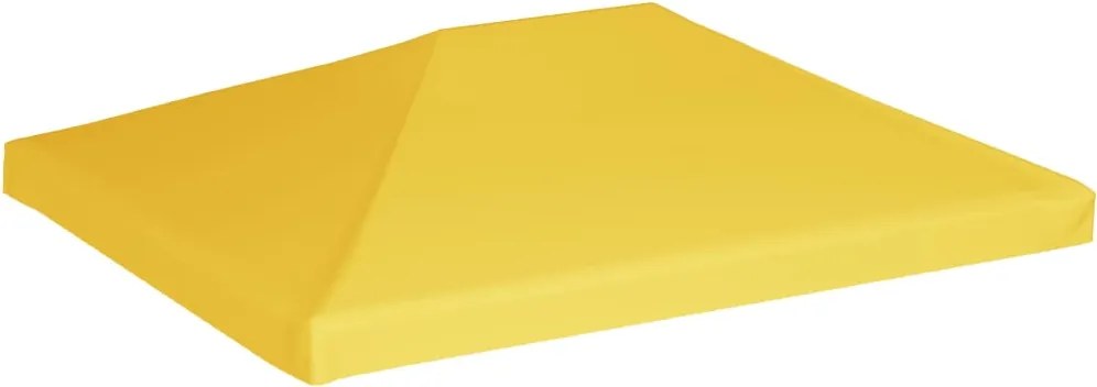 vidaXL Acoperiș de pavilion, 270 g/m², galben, 4 x 3 m