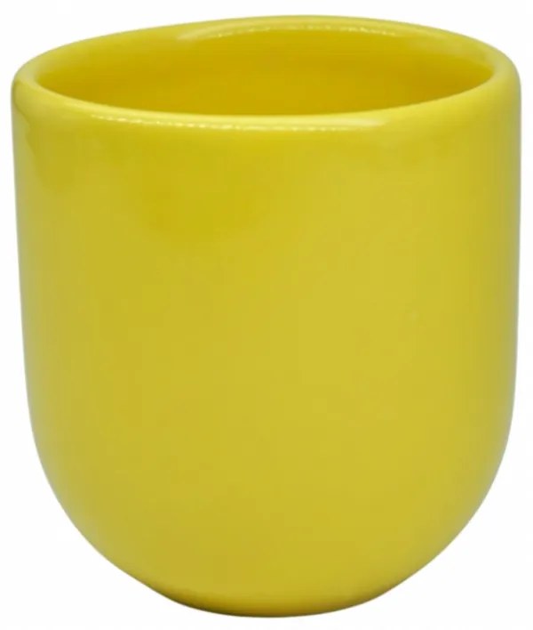 Pahar Cafea NOVUM Lemon Elixir 250 ml (Galben Elixir de Lamaie) Gresie Ceramica Glazurata Manual, ceasca cafea espresso, cappucino