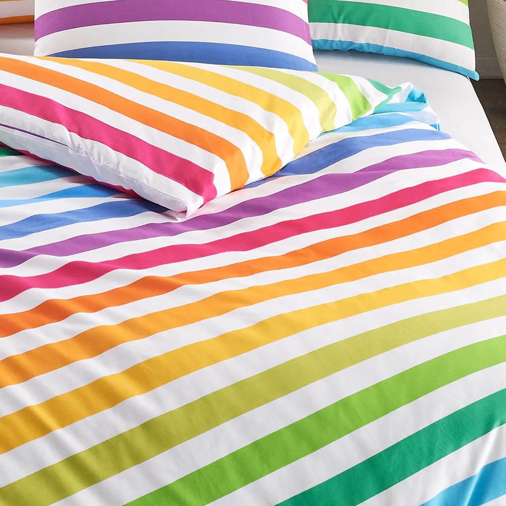 Lenjerie de pat din bumbac 4Home Rainbow, 140 x200 cm, 70 x 90 cm