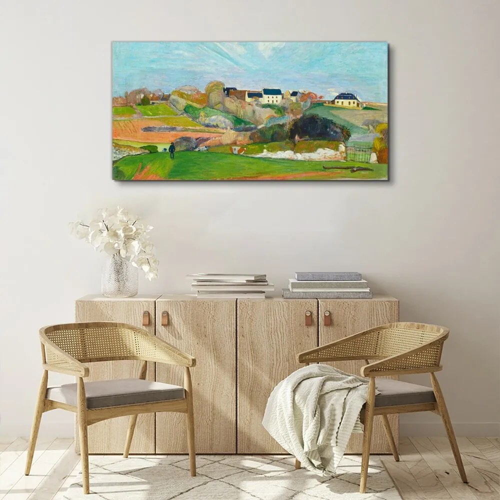 Tablou canvas Peisaj la Le Pouldu Gauguin
