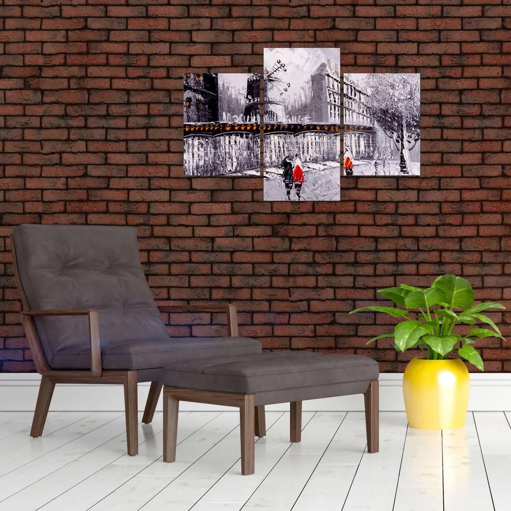 Tablou - Pictură în ulei a orașului II. (90x60 cm)