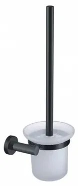 Perie WC Omnires Modern Project antracit si sticla mata