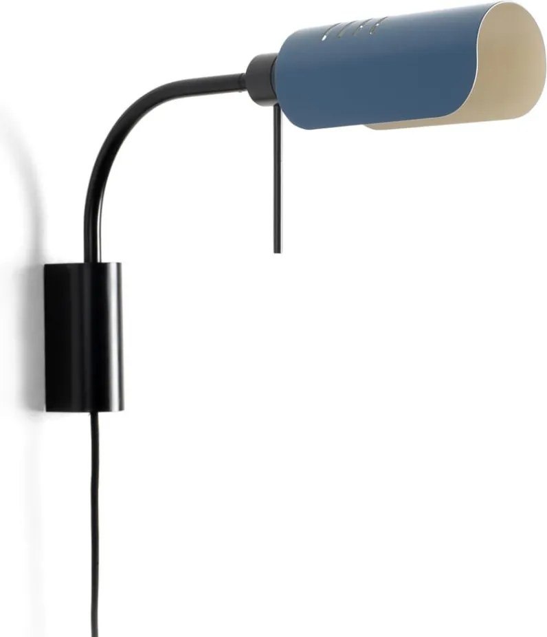 Aplica metal stil retro abajur ajustabil MARTINICA S negru, blue