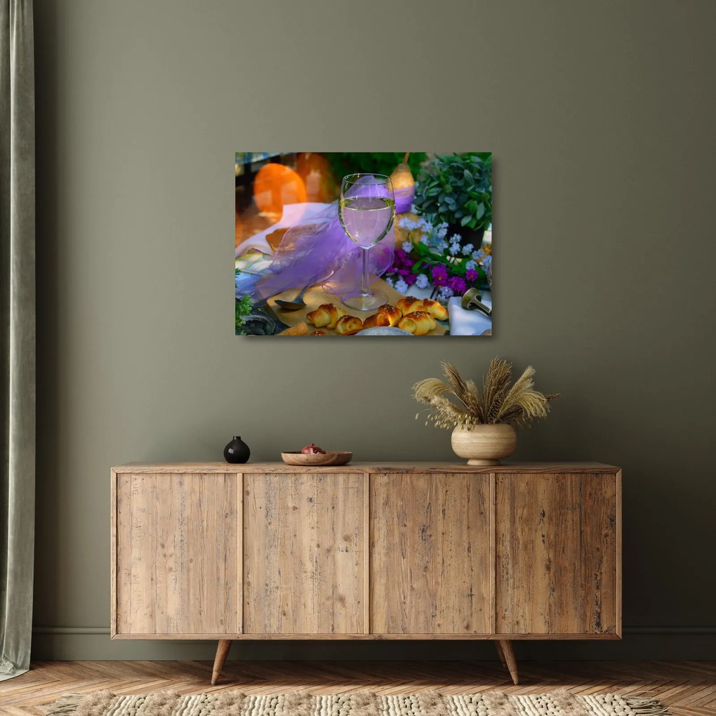Tablou pe sticlă picnic (70x50 cm)