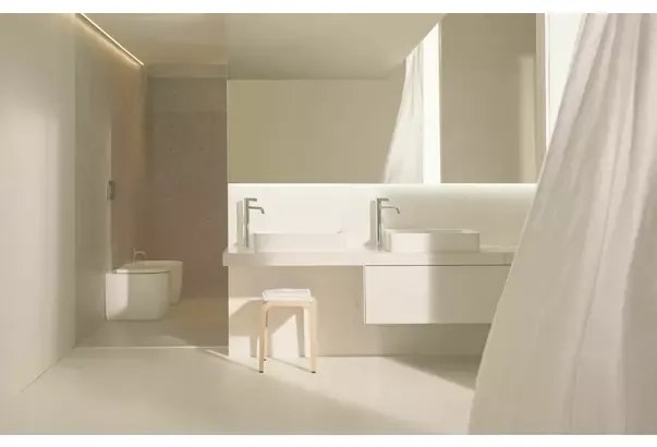 Lavoar suspendat Ideal Standard Atelier Conca 80 cm alb lucios cu orificiu preaplin