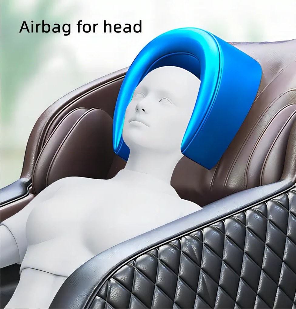 Fotoliu masaj IGNIUS, AI Voice, Incalzire, Bluetooth, Tableta ecran tactil color, Zero Gravity, 2 Boxe, Moduri Automate, Reglarea intensității masajului, Piele PU Premium, Negru