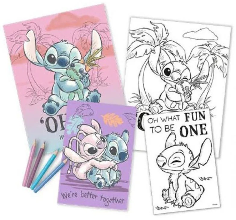 Disney Lilo și Stitch Cheeky set de colorat