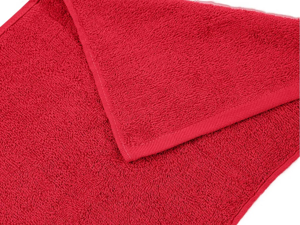 Prosop copii Bella rosu 30x50 cm, 100% bumbac