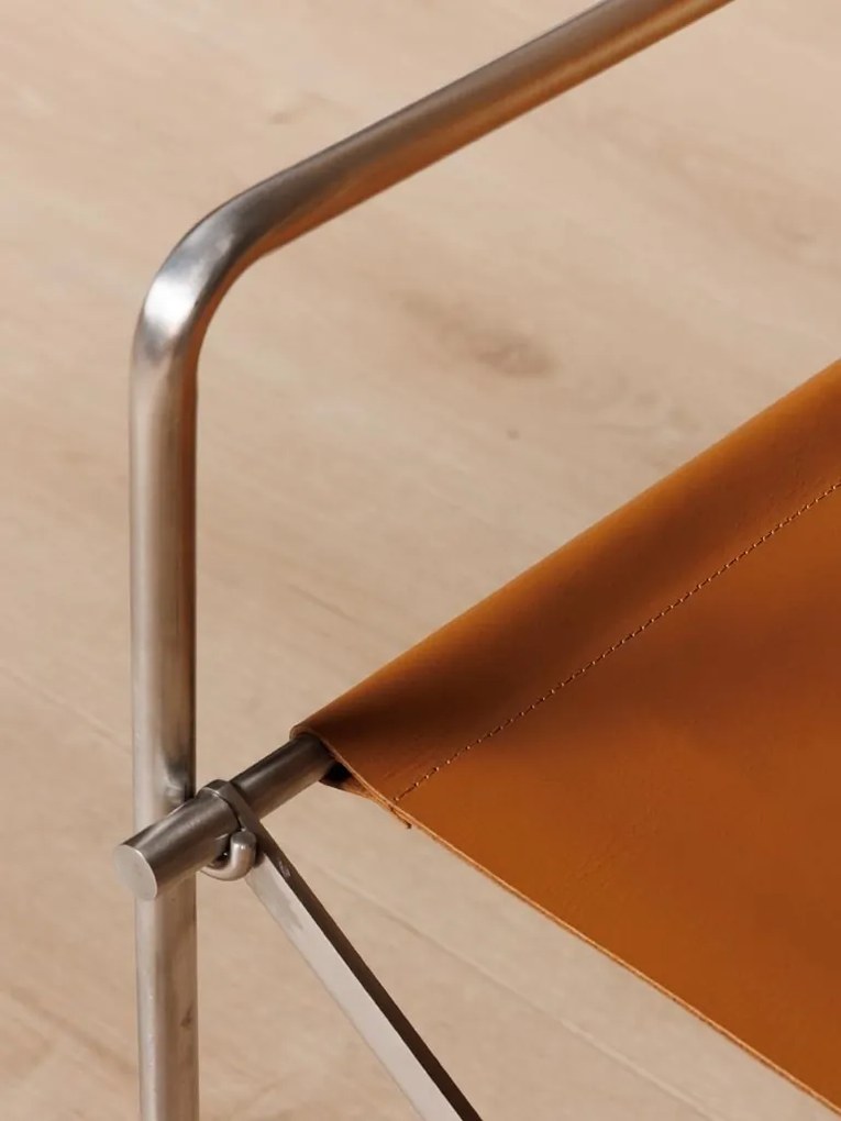 Scaun dining, pliabil, din piele naturala, Cuero