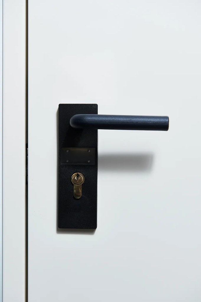 Usa metalica dubla blat 40 mm din otel multifunctionala pentru boxa RAL 9003 1400(700+700), 2050