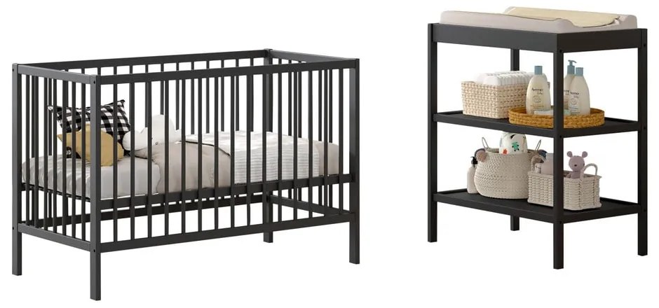 Set de mobilă pentru copii 2 buc. din lemn de fag Dino – Vipack