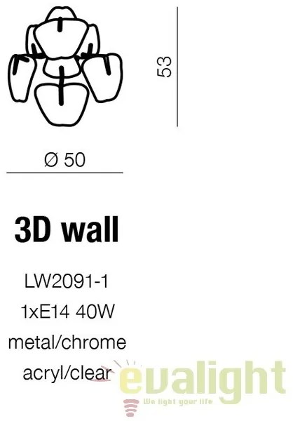 Aplica de perete moderna design elegant 3D